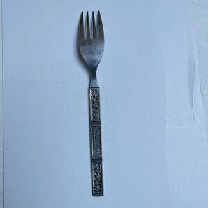 Dalmatia by Present Stainless Steel Flatware Korea Floral Vintage Dinner Fork